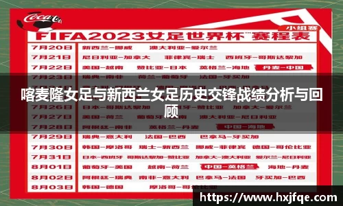喀麦隆女足与新西兰女足历史交锋战绩分析与回顾